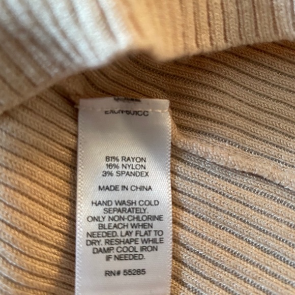 Express Cold Shoulder Ruffle Long Sleeve Sweater - Picture 11 of 11